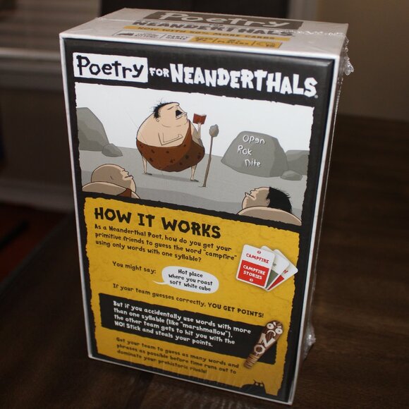 3/$55❤️new Poetry For Neanderthals Now With 50% More Cards Game Exploding Kitten - Picture 7 of 8